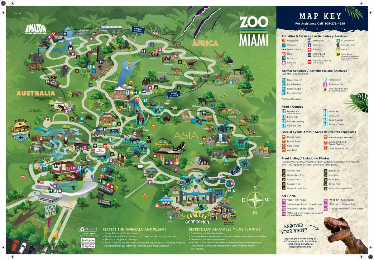 动物园迈阿密的地图