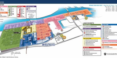 劳德代尔堡的船显示的地图