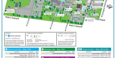 迈阿密戴德学院，北校园地图