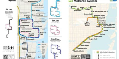 迈阿密的地铁图
