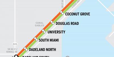 迈阿密是火车的地图